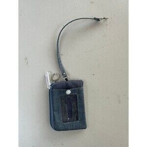 Anello Products Japan Zipper Card ID Holder With Retractable Swivel Snap Hook